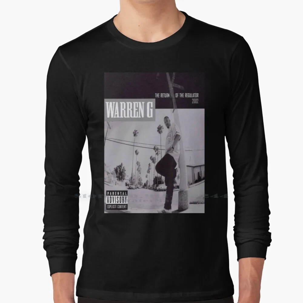 Warren G 'return Of The Regulator' Design 100% Cotton Long Sleeve T Shirt Warren G G Funk Nate Dogg 90s Dr Dre Jeezy Mane Hip