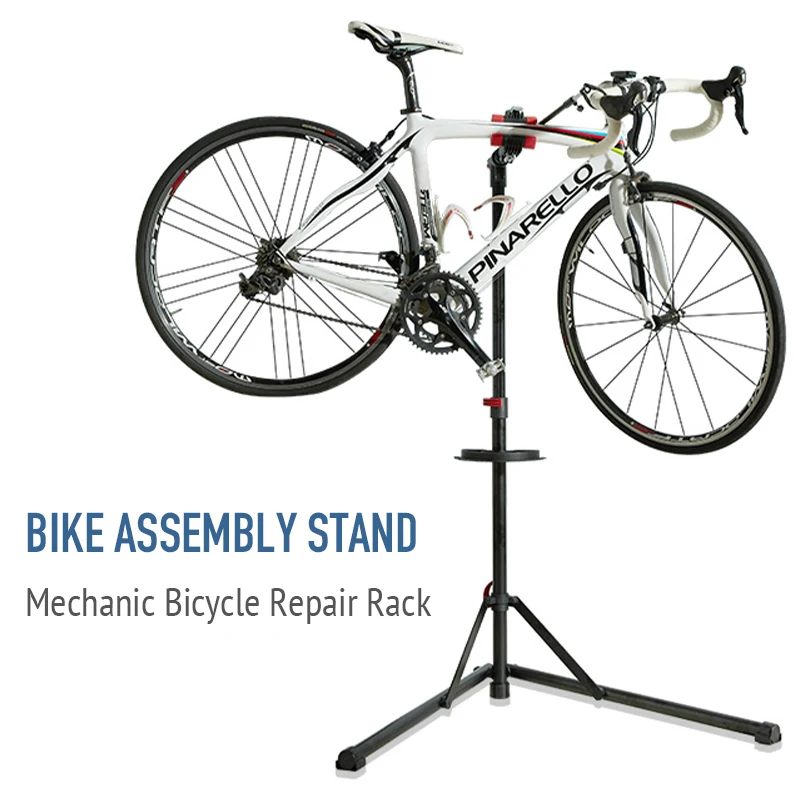 

Adjustable Bicycle Repair Rack Bike Frame Assemble Fitting Wall Display Holder Tool Home Garage Maintenance Service Stand