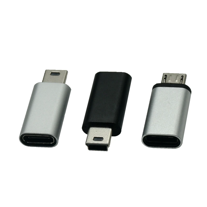 USB Adapter Type C Female To Mini USB Male Convert Connector For GoPro Hero3+ PS3 Controller, MP3 Player,Dash Cam,Digital Camera