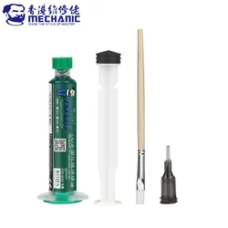 MECHANIC Green UV Photosensitive Curing Mask Inks Set Curable Solder Paste Oil BGA PCB Circuit Board Soldering Flux Repair Tool