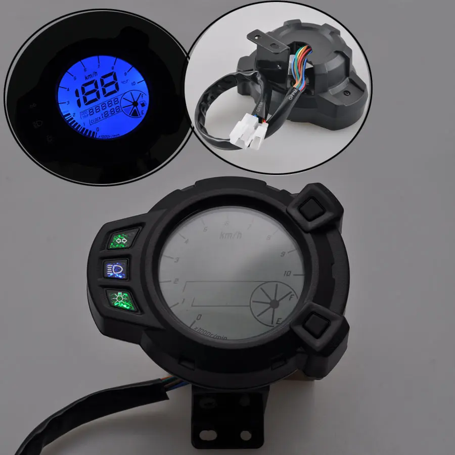 Motorcycle 12V LCD Digital Display Speedometer Tachometer Odometer  For Yamaha RXM BWS 125