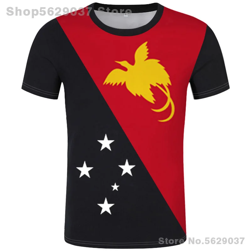 PAPUA NEW GUINEA t shirt diy free custom made name number png t-shirt nation flag pg guinean country college print photo clothes