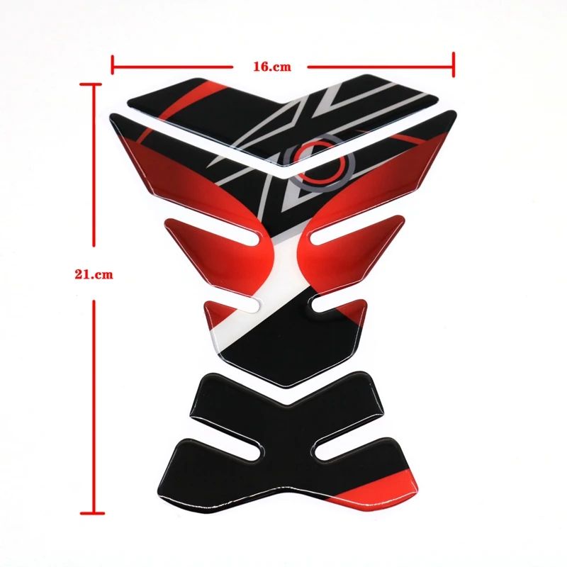 

3D Motorcycle Tank Pad Protector Sticker Fish Bone Decal for Kawasaki Z900 Z800 Z750 Z650 Z300 Z250 Z125 Z1000 Z400