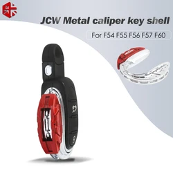 Metal GP JCW fren diski şekil anahtar Fob durumda kabuk kapak için MINI Cooper 3rd Gen F55 F56 F57 F54,, F60 Countryman akıllı anahtar