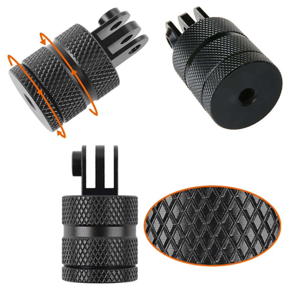 Montaje giratorio de 360 grados para Gopro Hero 12 9 7 Xiaomi Yi, adaptador de conector de trípode para Go Pro 5 8 Eken Dji Osmo Sjcam, accesorios