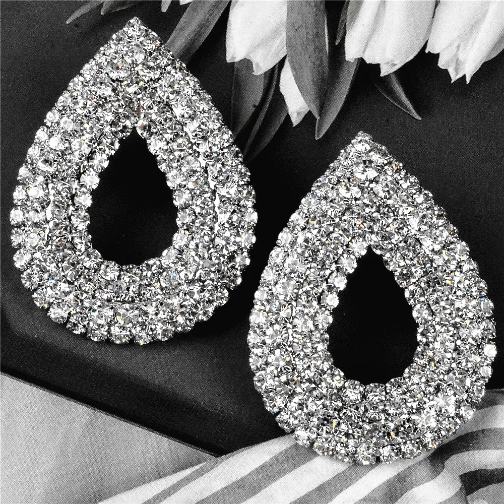 Fashion linear Stud earring, new rhinestone jewelry, a pair of women's piercing accessories CORUIXI E1153