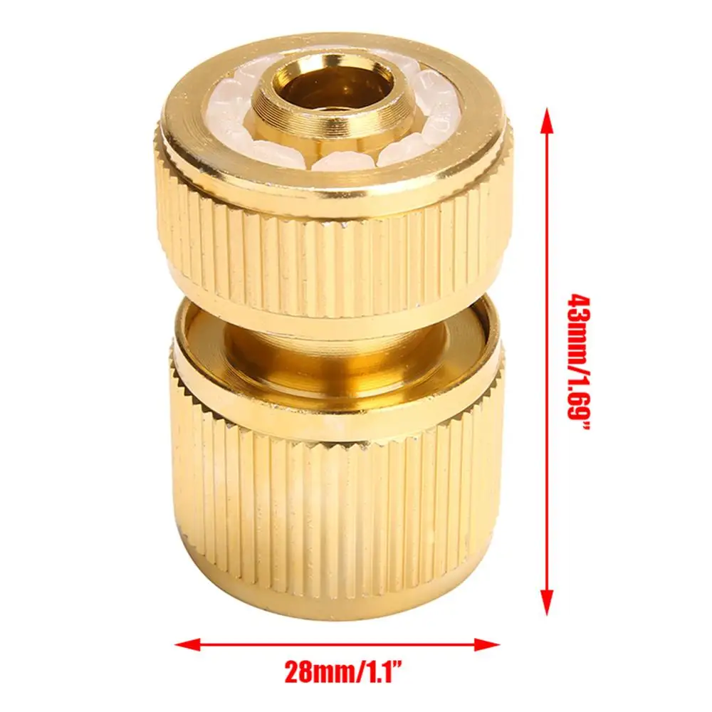 Brass-Coated Hose Adapter, 1/2\