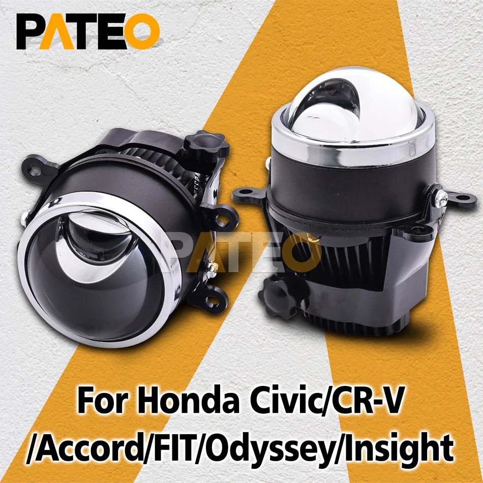 3.0 Bi-led Fog Light For Honda Civic/CR-V/Accord/FIT/Odyssey/Insight Retrofit Hyperboloid Lens PTF Projector Matrix LED Lights