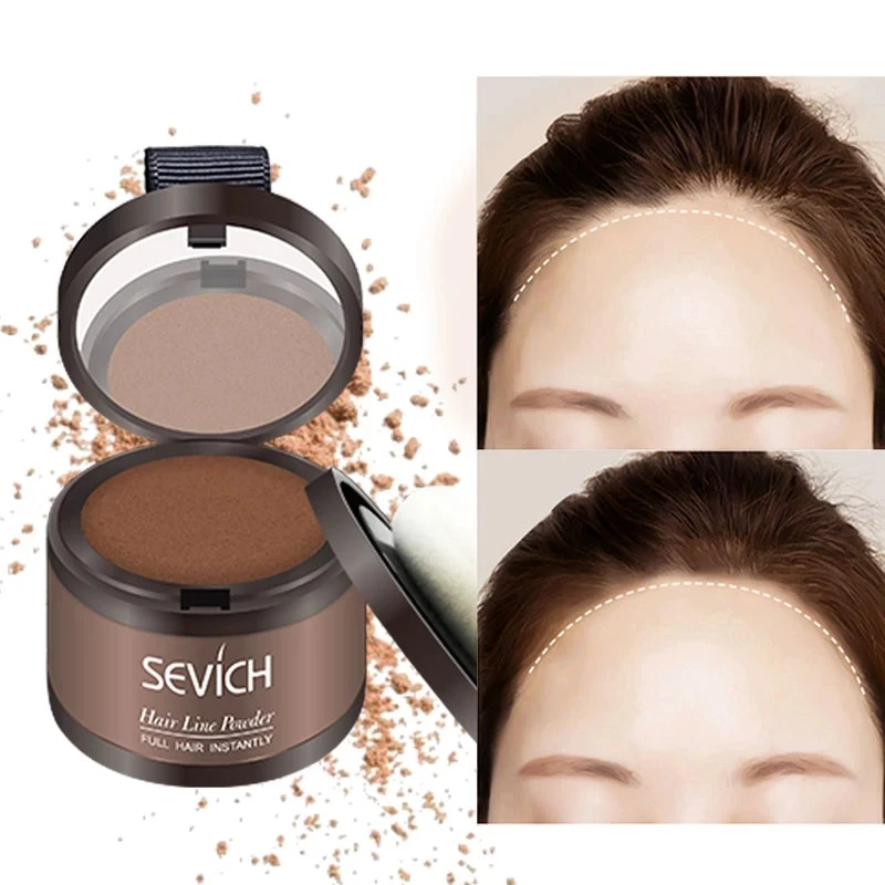 Sevich Hairline 4ตลับ "แป้งพัฟปกปิดฝ้ากระจุดด่างดำช่วยปกป้องผิวคุณจากรังสี UV สวยเนียนสว่างใส G Hairline Shadow Powder แต่งหน้าผมคอนซีลเลอร์ธรรมชาติ Unisex ผมผลิตภัณฑ์