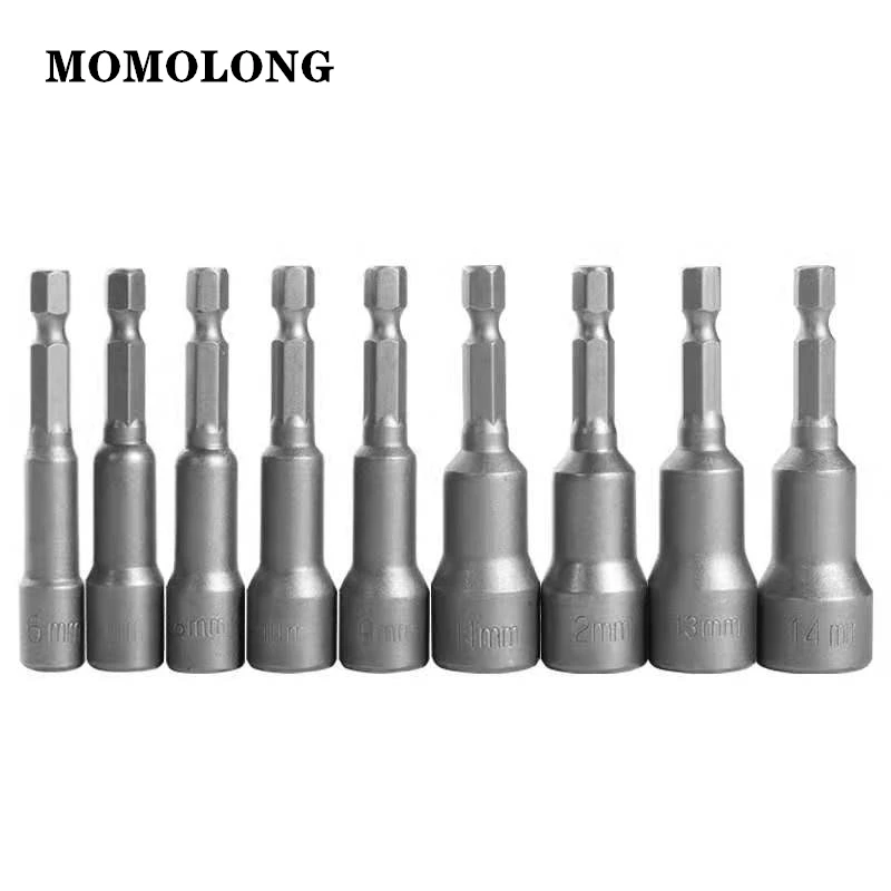 

Extended Hex Socket Head 6.35mm Strong Magnetic Sleeve For Electric Drill Screwdriver Hand Tool Metric