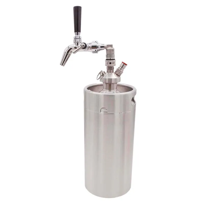 Premium Flow Control Stainless Tap w/Stainless Ball Lock Quick Disconnect Homebrew Kegging For Ball Lock Cornelius Keg Mini Keg