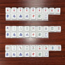 Mahjong – capuchons de touches en PBT, 16 touches, R4 1U, pour clavier mécanique, DIY, profil Cherry, Sublimation