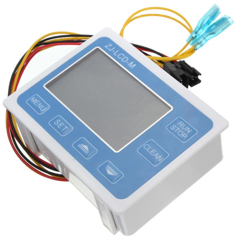 Taidacent 6 Points Smart LCD Flow Totalizer Flow Meter Water Temperature Quantitative Controller Meter for Filling Machine