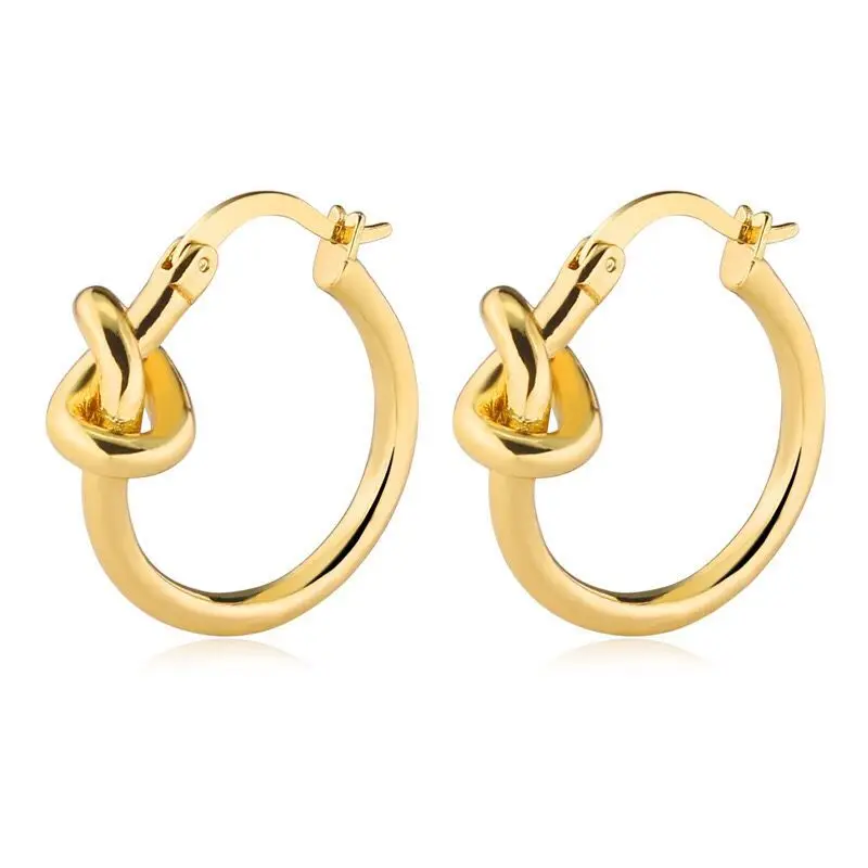 Wholesale Jewelry --  Titanium steel Creative Hoop Earrings For Women Fashion Jewelry Gold Color
