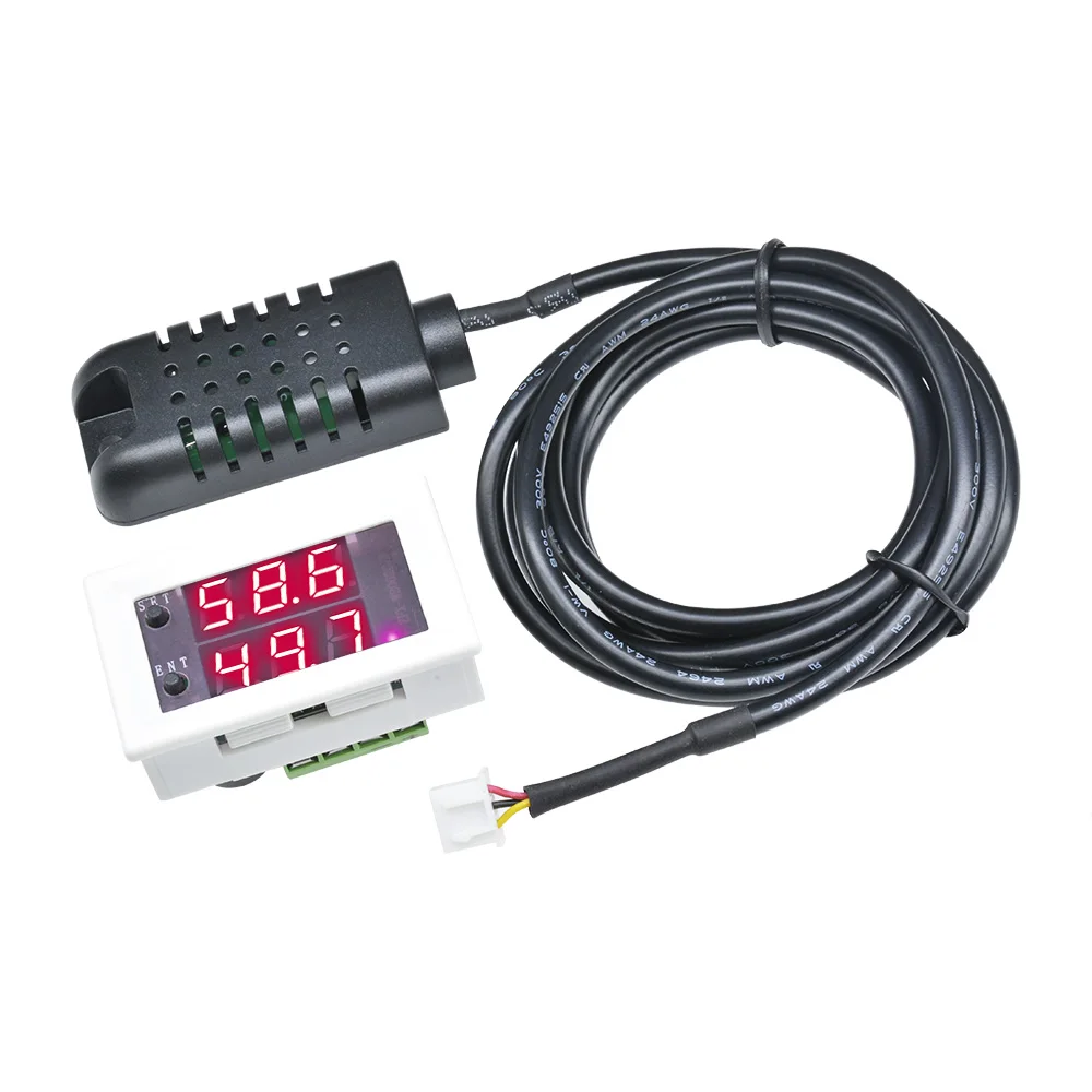Mini Digitale di Umidità Controller Ac 110 V-220 V Dc 12V 24V Igrometro di Umidità di Controllo Interruttore 0 ~ 99% di Umidità Relativa Igrostato