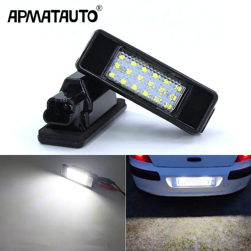 

Canbus license plate light For Citroen C2 C3 C5 C6 C8 For Peugeot 106 1007 207 307 406 407 607 License Number lamp