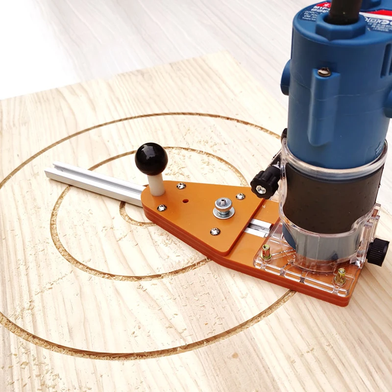 Circle Cutting Jig For Makita Electric Hand Trimmer Wood Router Milling Circle Slotting Trimming Machine Woodworking Tools