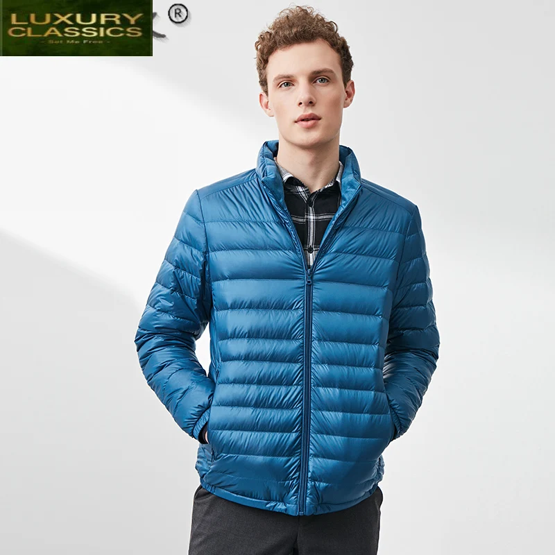 

Down Jacket Ultra Men's Light Down Jacket Men Clothes Autumn Winter Coat Men Bodywarmer 2021 Casacos Masculino TF17227-1 Pph756