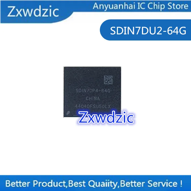 2pcs  100% New Original SDIN7DU2-64G   BGA  Memory Chip