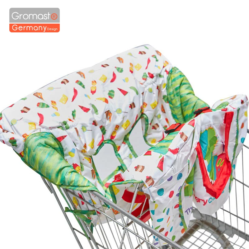 Baby supermarket shopping cart protection cover kids portable mat infant safety seat pad anti-stain trolley high chair cushion