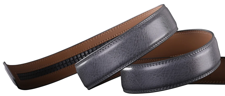 Grau Automatische Schnalle Gürtel Für Männer Luxus Designer Marke Echtes Leder Gürtel Männlichen Casual Formale Kleid Gürtel Hohe Qualität B281 – Detail 17
