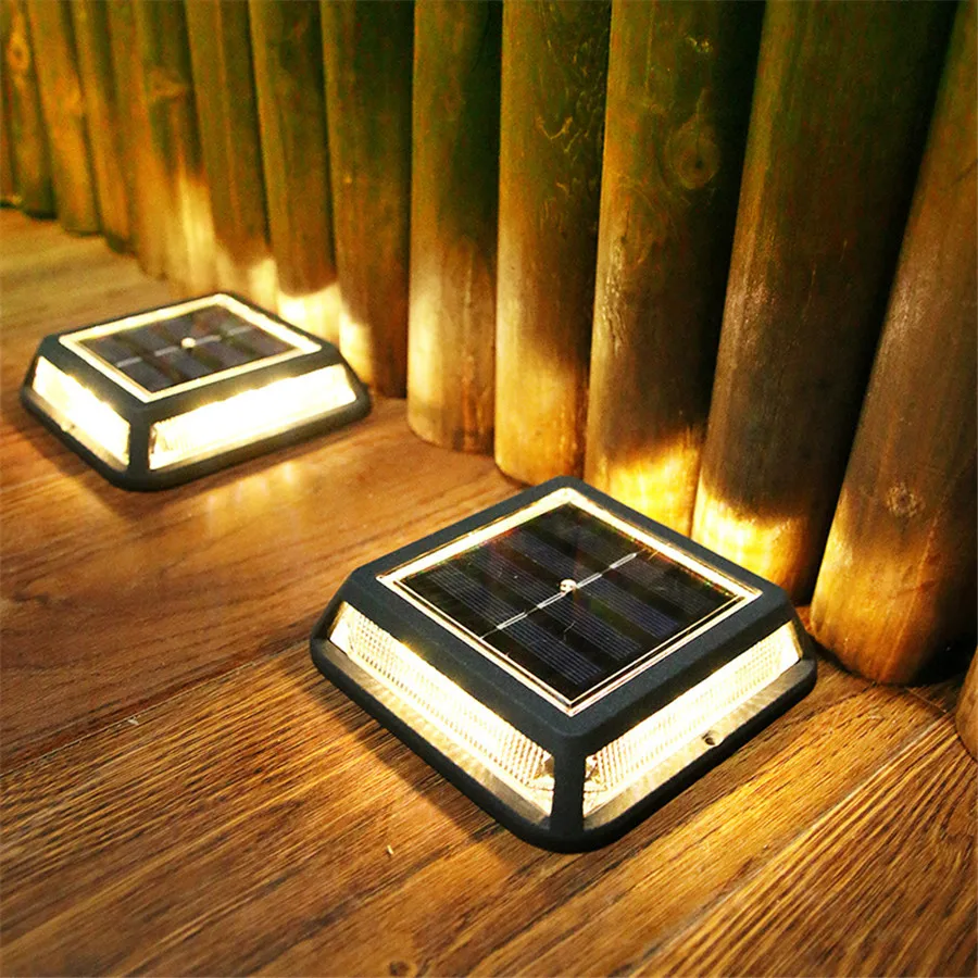 

Solar Driveway Light Bright Road Marker Lamp Solar Deck Light For Step Sidewalk Pathway Boat Outdoor Garden Stair Ground Lamp