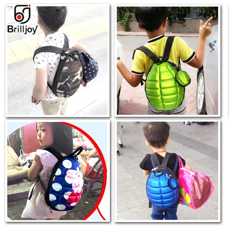 Imagem -04 - Briljoy Mochila Infantil Mochila Feminina de Marca Designer Criativo Desenho Camuflagem Lazer Mini Mochila Bolsa Escolar