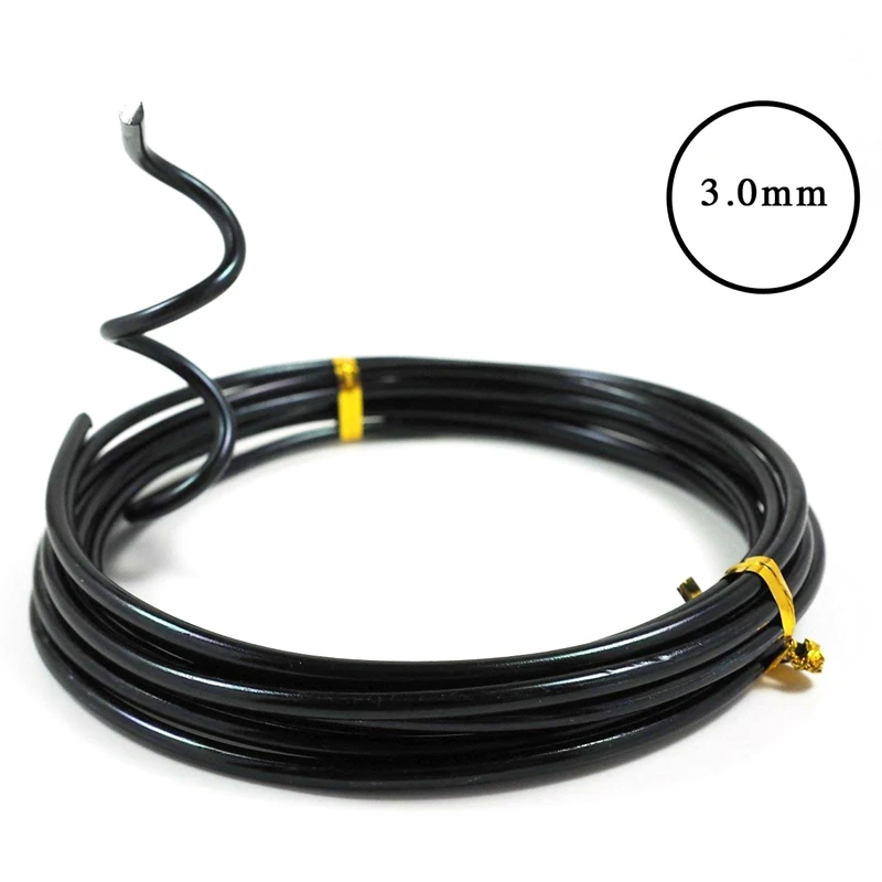 陽極酸化アルミニウム盆栽トレーニングワイヤー5サイズスターターSet-1.0Mm、1.5mm、2.0mm、2.5mm、3.0mm (合計147フィート)-色を選択してください (5サイズ