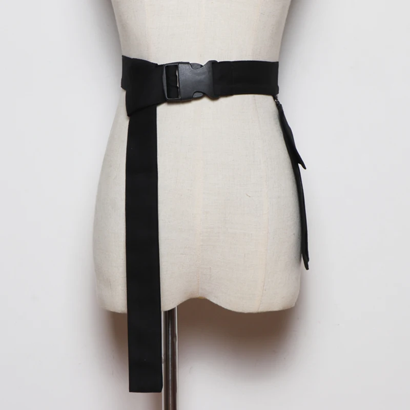 Cinturón ancho de alta calidad para mujer, bolso de diseñador de lujo para camisa de vestir, cinturones femeninos, hebilla automática, monedero para