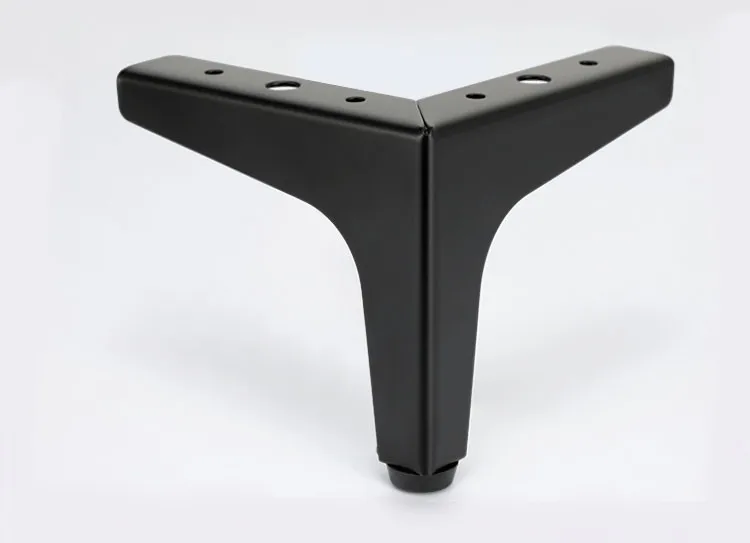 4pcs Mobili In Metallo Regolabile in Altezza Gambe Nero per Mobili Piedini di Livellamento Divano Gambe del Tavolo Sedia Ferramenteria E Attrezzi Accessori