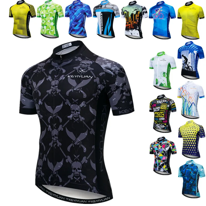 

Weimostar Skull Cycling Clothing Men Summer MTB Bike Jersey Tops Breathable Bicycle Clothes Road Cycling Jersey Maillot Ciclismo