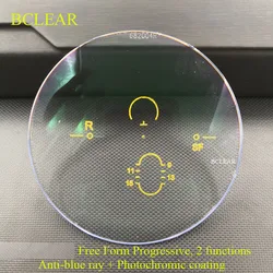 BCLEAR Anti-blau UV400 Photochrome Progressive Linsen Anti-Reflektierende Computer Objektiv Chamäleon Grau Braun Sun Linsen Weit In Der Nähe