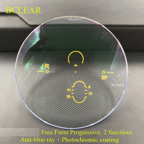 BCLEAR-lentes fotocromáticas progresivas antiazules UV400, lentes antirreflectantes para ordenador, camaleón, gris, marrón, sol lejano cerca