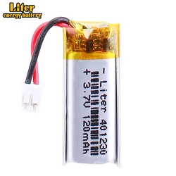 3.7V 120mAh 401230 akumulator do MP3 MP4 mobilny bluetooth GPS zabawka długopis czytający głośnik litowo-jonowy bateria Lipo