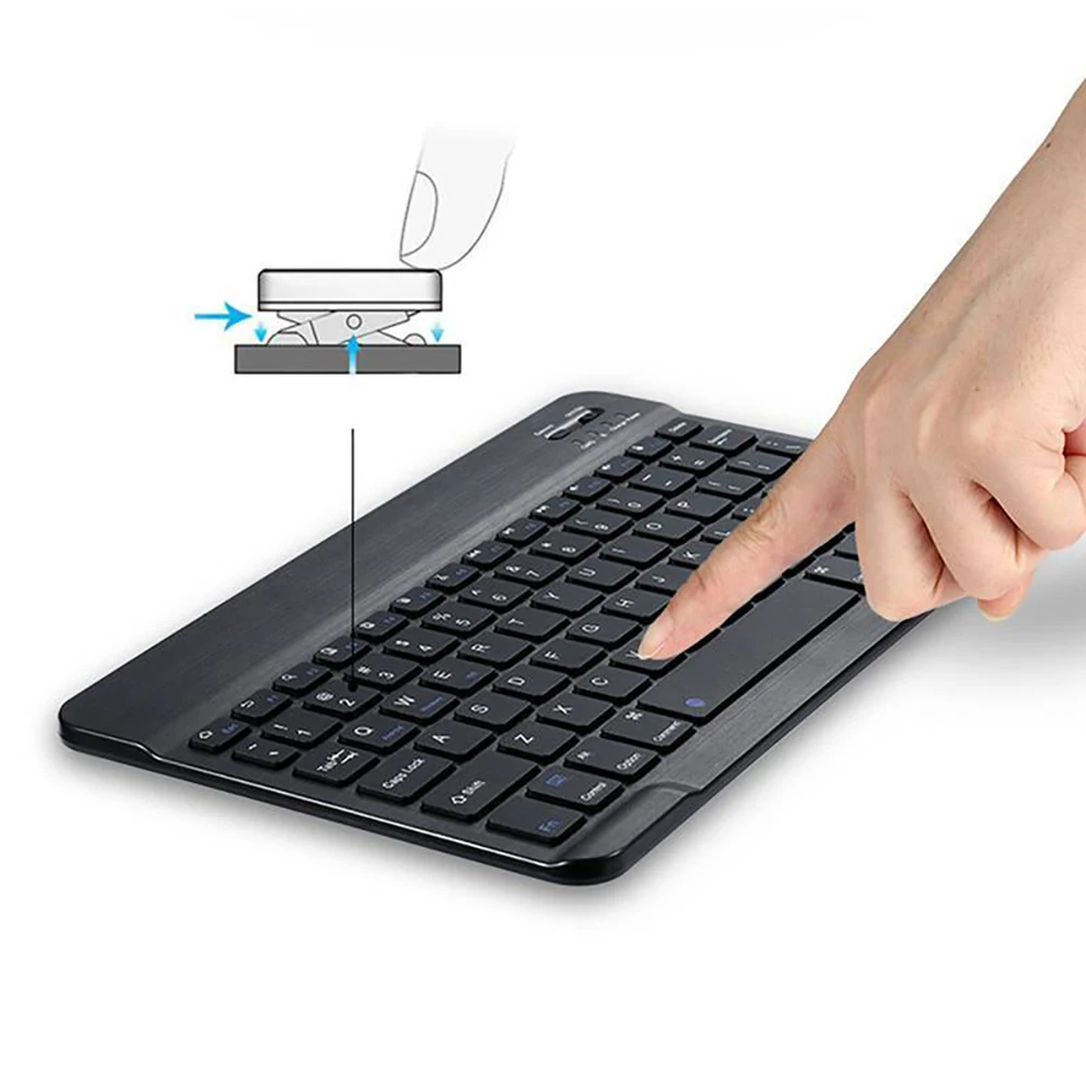 Ultra thin Wireless Keyboard Bluetooth Keyboard for Asus MEMO Pad 10/Smart 10/ZenPad 10/3S Tablet Bluetooth Keyboard+Bracket