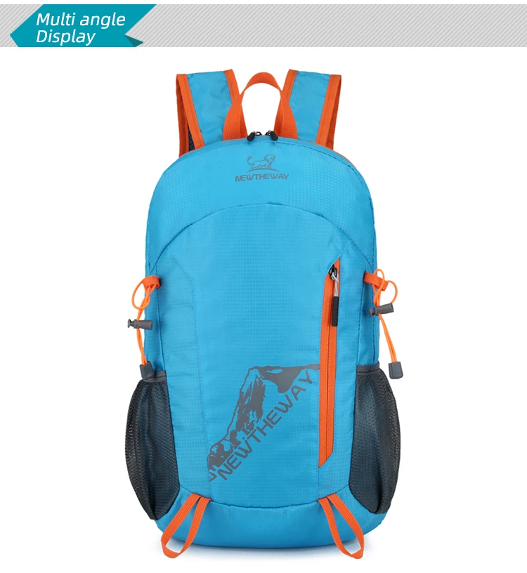 22L tragbarer faltbarer Rucksack, zusammenklappbare Bergsteigertasche, ultraleicht, Outdoor, Klettern, Radfahren, Reisen, Rucksack, Wandern, Tagesrucksack – Detail 22