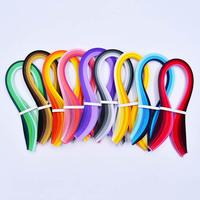 100 Stripe Quilling Paper Mixed Color DIY Decoration Pressure Relief Gift Gradient Color Craft Paper 3/5mm Width Origami