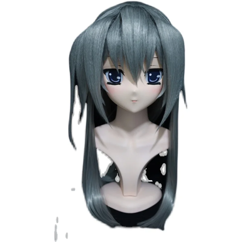 (NFD045)Customize Full Head With Lock Cute Female/Girl Japanese Animego Character Kig Cosplay Kigurumi Mask Crossdress Doll