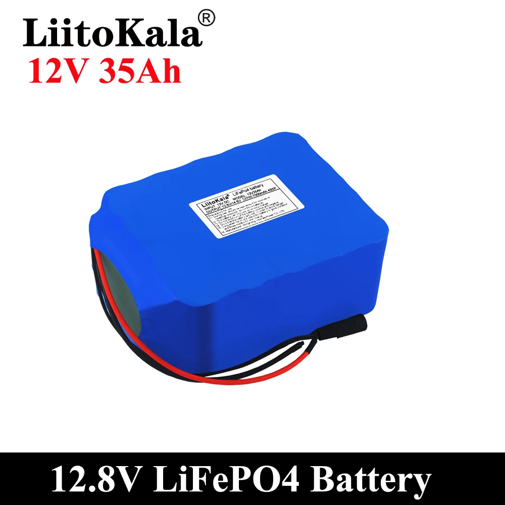 LiitoKala 12V 20Ah 30Ah 35Ah 40Ah 50Ah LiFePO4 ładowalny akumulator 12.8V cykle życia 4000 z wbudowanym BMS Protectio