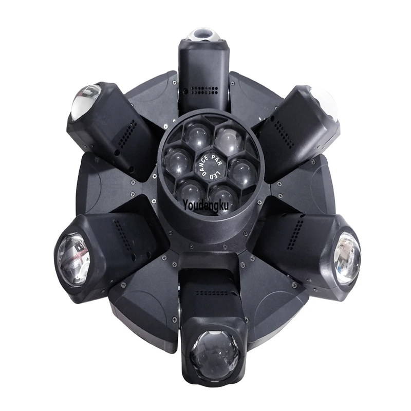 

2pcs Disco Club mini lyre beam LED Bee Eye 6X15W 4in1 RGBW Moving Head flower effect + 6x40w led moving head beam light