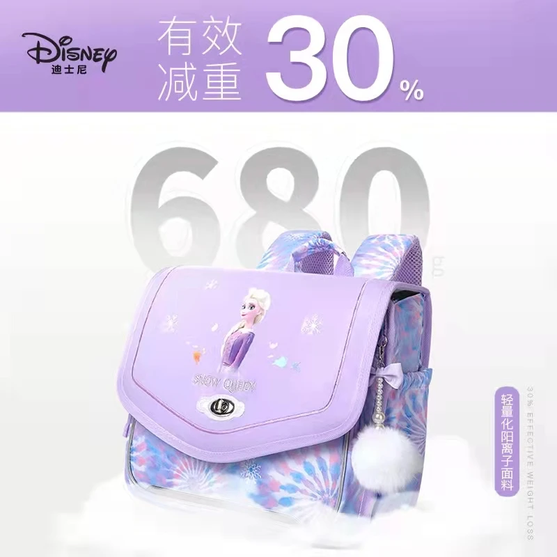 2022 Disney Frozen School Bags For Girl Elsa Anna Primary Student Shoulder Orthopedic Backpack Large Capacity Grade 1-5 Mochilar