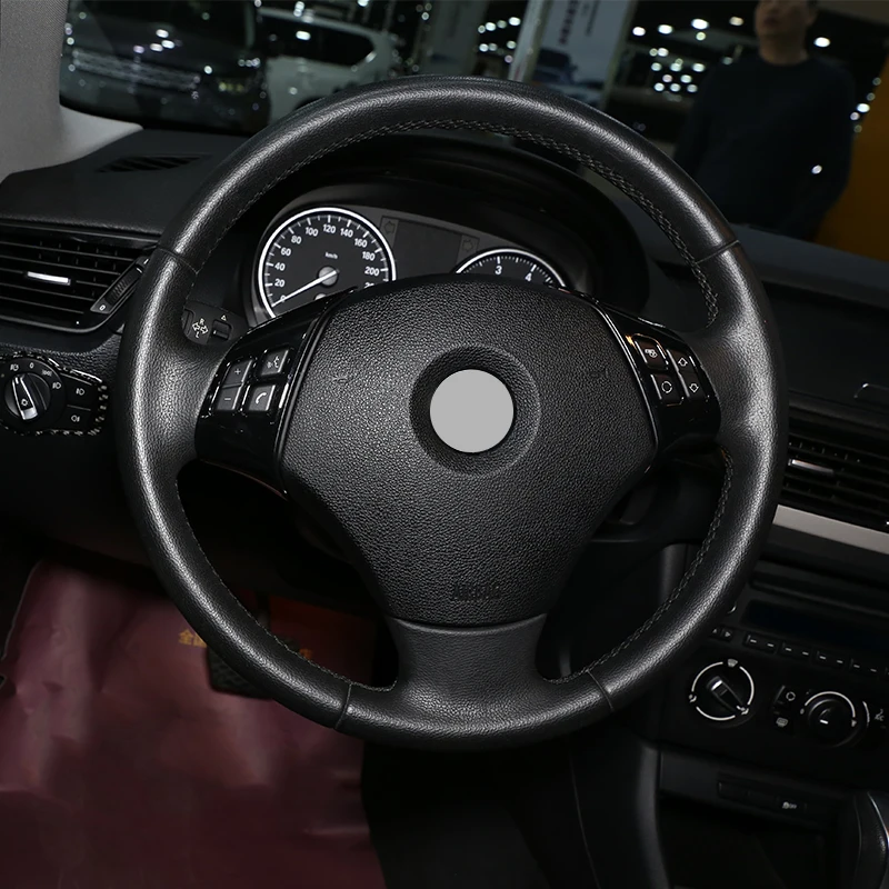 2 шт. для BMW X1 E84 2010-2013 для BMW E90 E92 3 серии 2005-2012 ABS хромированные кнопки на рулевое колесо аксессуары на раму