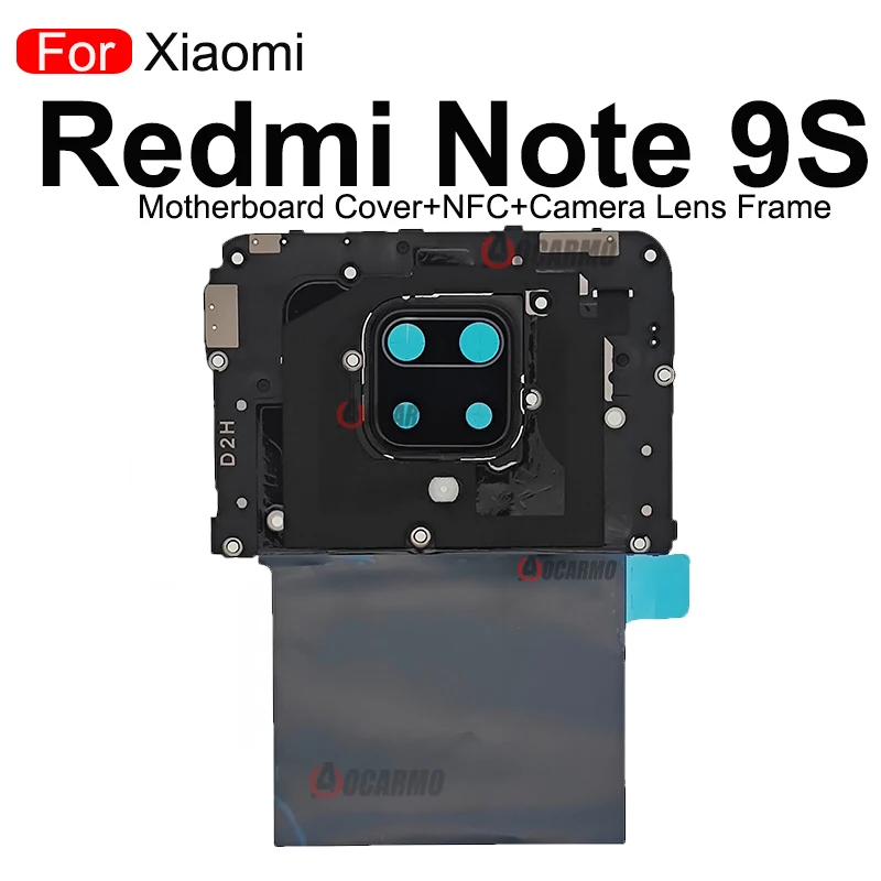 For Xiaomi Redmi Note 9S Wifi Antenna Signal Motherboard Cover NFC Module With Camera Lens Frame Repair Replacement Parts