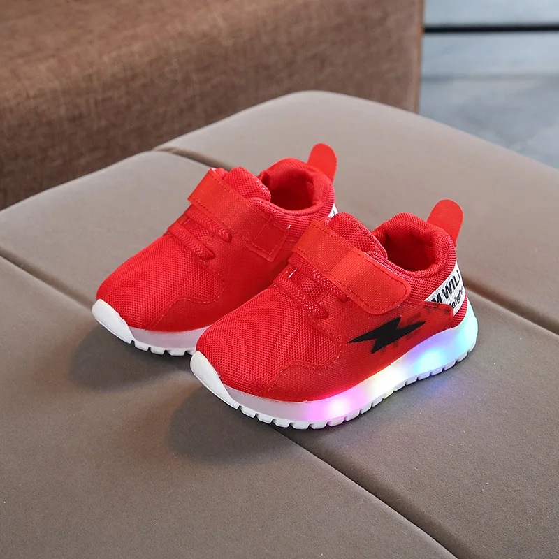 Children Luminous Shoes 2021 New Baby Flashing Lights Sneakers Toddler Little Kid LED Sneakers  Boys Girls Sport Running Shoes