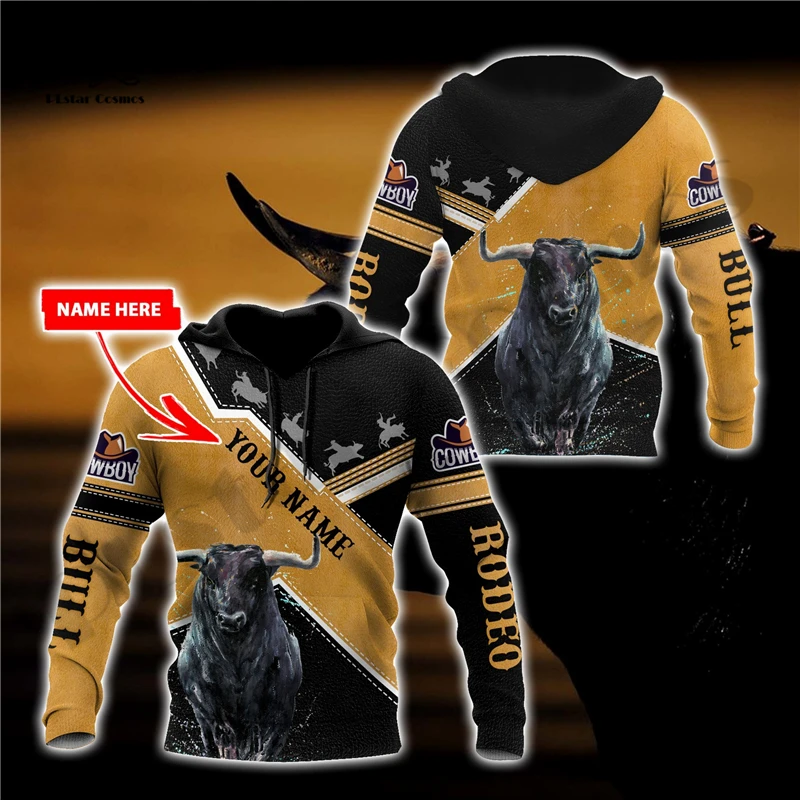 

PLstar Cosmos 3DPrint Newest Personalized Name Bull Riding Unique Unisex Men/Women Hrajuku Streetwear Hoodies/Zip/Sweatshirt A-5