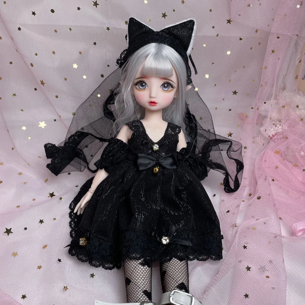 1/6 Scale Fashion Cute Outfit BJD 30CM Handmade Makeup Movable Joint Doll Figure Model Children's Toy Birthday Gift C1653