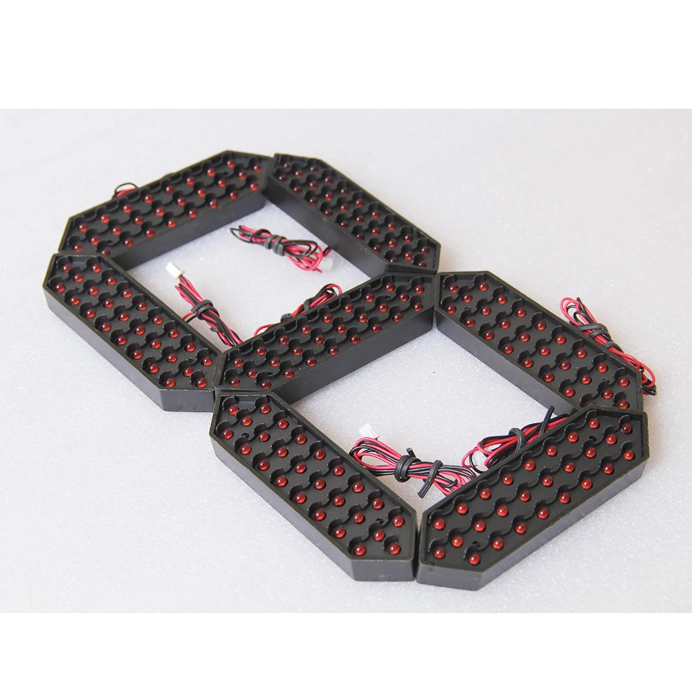 4Pcs/Lot 12'' Digital Numbers Module 7 Segment LED Display Red / Green / Yellow / White / Blue Color for Oil Gas Price