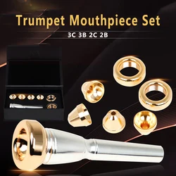 Professional Trumpet Mouthpiece Meg 2C 3C 2B 3B Size For Bach Beginner Musical Trumpet Accessories Replacement Set With Case