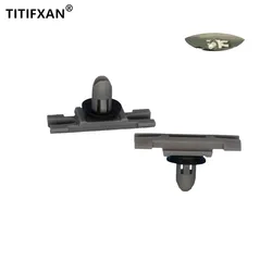 10Pcs Car Door Window Rain Trough Bright Bar Seal Rubber Strip Decoration Trim Fastener Clip For BMW 3 Series E90 F30 F35 F31
