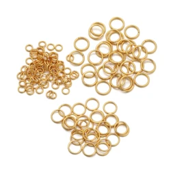 50-200pcs anelli di salto in rodio dorato di alta qualità per gioielli fai-da-te risultati di forniture e accessori per riparazioni di orecchini per collana